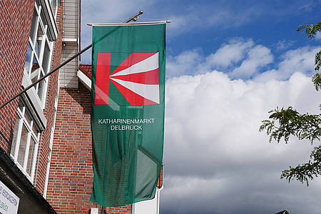 Katharinenmarkt-Fahne in Delbrück